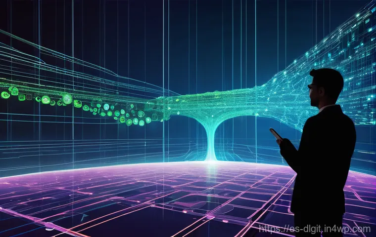 디지털 통화와 보안 기술의 발전 - **Prompt:** A visually rich, dynamic illustration depicting the vast and evolving cryptocurrency eco...