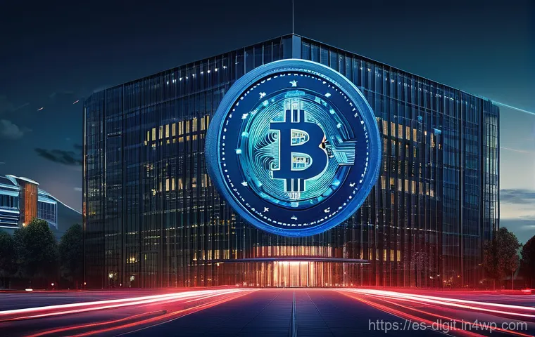 디지털 통화와 보안 기술의 발전 - **Prompt:** A powerful digital art piece showcasing "Digital Fortress: Shielding Your Investments Ag...